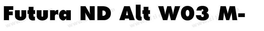 Futura ND Alt W03 M字体转换